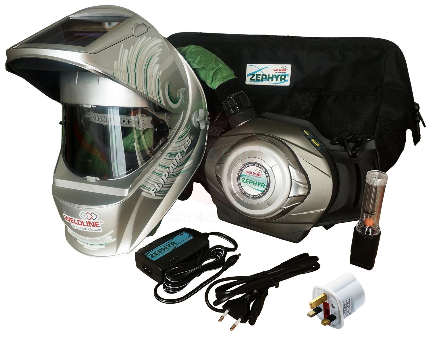 W000403675  Weldline Flip Air 4500i LS with Zephyr Air PAPR System, Shade 5 - 13